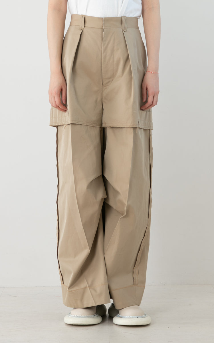 新品 BASEMARK Wide Chino Pants ワイドチノパンツ BK 新品 BASEMARK Wide Chino Pants ワイドチノパンツ BK