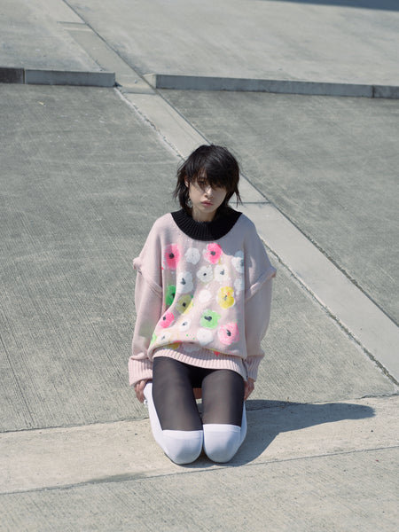 SIMEON FARRAR x Big Knit PO　PINK