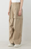 LAYERED CHINO WIDE PANTS