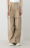 LAYERED CHINO WIDE PANTS