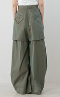 LAYERED CHINO WIDE PANTS