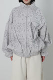 Embroidery Fleece Blouson