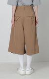 Wool Wide Half Pant