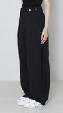Wool Wide Tuck Pant
