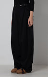Wool Wide Tuck Pant