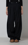 Wool Wide Tuck Pant