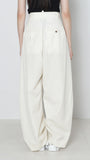 Wool Wide Tuck Pant