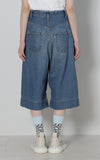 Wide Half Denim