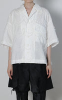 [Pre-order item] Embroidery Open Collar Shirts 