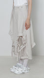 Wool Frill Harf Pants