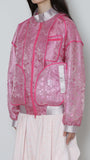 Print Piping Blouson