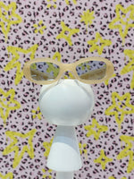 WAITING FOR THE SUN×BASE MARK sunglasses clear beige
