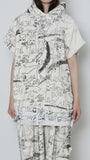 SIMEON FARRAR × Hoodie Vest (WHITE)