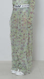 Print Tulle Pants