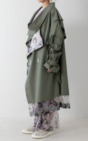 ＜予約販売＞Tulle Print Comb.Coat