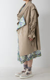 ＜予約販売＞Tulle Print Comb.Coat