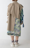 ＜予約販売＞Tulle Print Comb.Coat