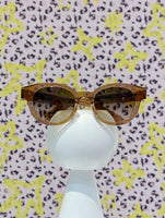 WAITING FOR THE SUN×BASE MARK sunglasses clear brown