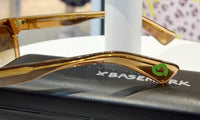 WAITING FOR THE SUN×BASE MARK sunglasses clear brown