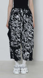 SIMEON FARRAR × Frill Half Sweat Pants(BLACK)