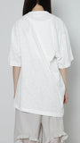 Embroidery Asymmetry Tee　×　UnokiFumiko collaboration FABRIC