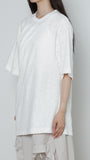 Embroidery Asymmetry Tee　×　UnokiFumiko collaboration FABRIC