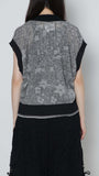 Jacquard Knit Vest　× UnokiFumiko collaboration FABRIC　