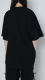 Embroidery Asymmetry Tee　×　UnokiFumiko collaboration FABRIC