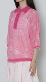 Jacquard Polo Knit × UnokiFumiko collaboration FABRIC