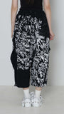 SIMEON FARRAR × Frill Half Sweat Pants(BLACK)