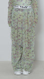 Print Tulle Pants
