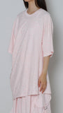 Embroidery Asymmetry Tee　×　UnokiFumiko collaboration FABRIC