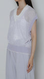 Jacquard Knit Vest　× UnokiFumiko collaboration FABRIC　