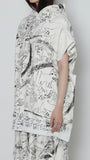 SIMEON FARRAR × Hoodie Vest (WHITE)