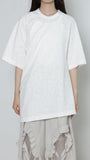 Embroidery Asymmetry Tee　×　UnokiFumiko collaboration FABRIC