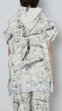 SIMEON FARRAR × Hoodie Vest (WHITE)