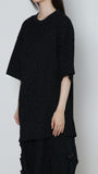 Embroidery Asymmetry Tee　×　UnokiFumiko collaboration FABRIC