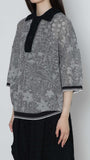 Jacquard Polo Knit × UnokiFumiko collaboration FABRIC