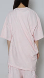 Embroidery Asymmetry Tee　×　UnokiFumiko collaboration FABRIC