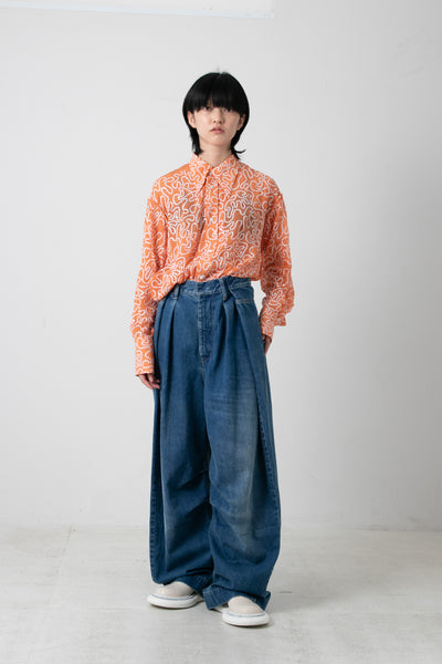 14,577円\u003c BASE MARK \u003e Tuck Denim